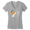 i like my women nerdy, dirty &amp; curvey Women's V-Neck T-Shirt