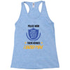 police mom  i rised mine Racerback Tank