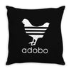 white adobo Throw Pillow