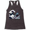 Great White Wave Shark Racerback Tank