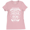 Super Cool Mom Of A Freaking Awesome Son Ladies Fitted T-Shirt