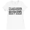 mermaids dom't exist Ladies Fitted T-Shirt