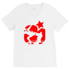 eric cantona, kungfu, manu V-Neck Tee