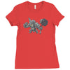 overwatch reinhardt cute Ladies Fitted T-Shirt