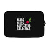 bears beets battlestar galactica Laptop sleeve