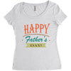 happy father's day Women's Triblend Scoop T-shirt