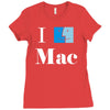 apple macintosh computer Ladies Fitted T-Shirt
