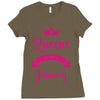 queens are born in january Ladies Fitted T-Shirt