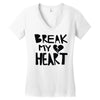 break my heart Women's V-Neck T-Shirt