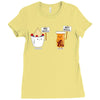 my gut my choice Ladies Fitted T-Shirt