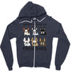 united color of frenchies Zipper Hoodie