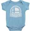 smash crest Baby Onesie
