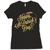 happy st patrick's day Ladies Fitted T-Shirt