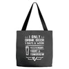 I ONLY DRINK BEER 3 DAYS A WEEK Tote Bags