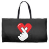 love more pocket Weekender Totes