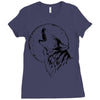 full moon Ladies Fitted T-Shirt