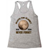 pluto the planet never forget Racerback Tank