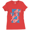 BORN TO BE AWESOME Ladies Fitted T-Shirt