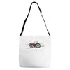case ih red tractor boy comin' through Adjustable Strap Totes