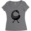 Sankofa Bird Women's Triblend Scoop T-shirt