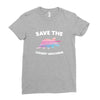 Save The Chubby Unicorns Ladies Fitted T-Shirt