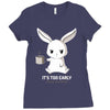 too early (black) Ladies Fitted T-Shirt