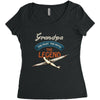 grandpa the pilot the myth the legend Women's Triblend Scoop T-shirt