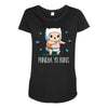 puncha yo buns Maternity Scoop Neck T-shirt
