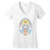 saint barb Women's V-Neck T-Shirt