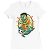 frankenstein soccer Ladies Fitted T-Shirt