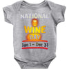 national wine day jan 1 dec 31 Baby Onesie