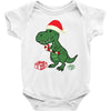 christmas dinosaur Baby Bodysuit