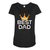 The Best Dad Maternity Scoop Neck T-shirt