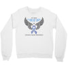 my hero is now my angel stomach cancer awareness Crewneck Sweatshirt