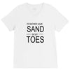 id rather have sand in my toes V-Neck Tee
