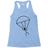 stick man skydiving Racerback Tank