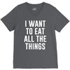i want to eat all the things V-Neck Tee