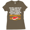 BBQ Maniac Ladies Fitted T-Shirt