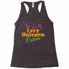 this is my lazy unicorn costume Racerback Tank