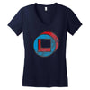 square in circle Women's V-Neck T-Shirt
