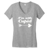 i'm with cupid Women's V-Neck T-Shirt