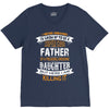 Super Cool Father Of A Freaking Awesome Daughter V-Neck Tee
