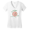 pizza math Women's V-Neck T-Shirt
