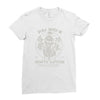 white lotus Ladies Fitted T-Shirt