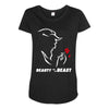 beauty and the beast Maternity Scoop Neck T-shirt