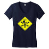 walter white danger toxic breaking bad inspired tee heisenberg meth Women's V-Neck T-Shirt