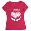 heart of a teacher. if you think my hands are full, you should see my Women's Triblend Scoop T-shirt