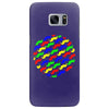 funny girly colorful patterns mustaches Samsung Galaxy S7 Edge