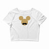 mickey mouse moustache Crop Top