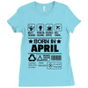 Born In April Ladies Fitted T-Shirt